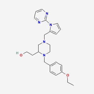 2-(1-(4-ethoxybenzyl)-4-{[1-(2-pyrimidinyl)-1H-pyrrol-2-yl]methyl}-2-piperazinyl)ethanol