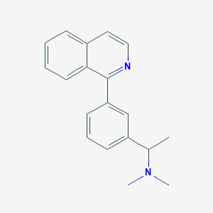 molecular formula C19H20N2 B3786943 1-(3-isoquinolin-1-ylphenyl)-N,N-dimethylethanamine 