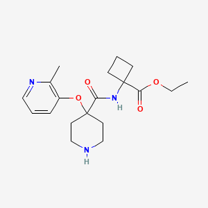 ethyl 1-[({4-[(2-methylpyridin-3-yl)oxy]piperidin-4-yl}carbonyl)amino]cyclobutanecarboxylate