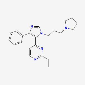 2-ethyl-4-[4-phenyl-1-(3-pyrrolidin-1-ylpropyl)-1H-imidazol-5-yl]pyrimidine