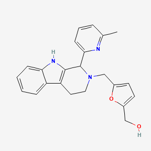 (5-{[1-(6-methyl-2-pyridinyl)-1,3,4,9-tetrahydro-2H-beta-carbolin-2-yl]methyl}-2-furyl)methanol