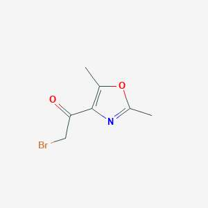 molecular formula C7H8BrNO2 B037870 2-Bromo-1-(2,5-dimethyloxazol-4-yl)ethanone CAS No. 113732-62-0