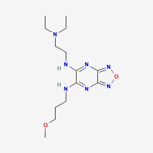 molecular formula C14H25N7O2 B3787004 N-[2-(diethylamino)ethyl]-N'-(3-methoxypropyl)[1,2,5]oxadiazolo[3,4-b]pyrazine-5,6-diamine 