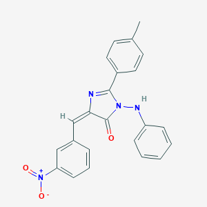 3-anilino-5-{3-nitrobenzylidene}-2-(4-methylphenyl)-3,5-dihydro-4H-imidazol-4-one