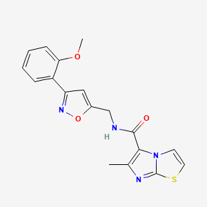 N-{[3-(2-methoxyphenyl)isoxazol-5-yl]methyl}-6-methylimidazo[2,1-b][1,3]thiazole-5-carboxamide