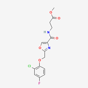 methyl N-({2-[(2-chloro-4-fluorophenoxy)methyl]-1,3-oxazol-4-yl}carbonyl)-beta-alaninate