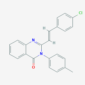 2-[2-(4-chlorophenyl)vinyl]-3-(4-methylphenyl)-4(3H)-quinazolinone