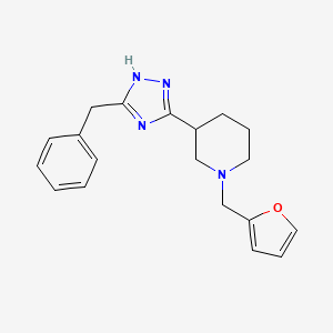 3-(3-benzyl-1H-1,2,4-triazol-5-yl)-1-(2-furylmethyl)piperidine