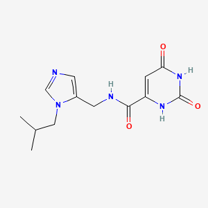 N-[(1-isobutyl-1H-imidazol-5-yl)methyl]-2,6-dioxo-1,2,3,6-tetrahydropyrimidine-4-carboxamide