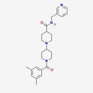 1-[1-(3,5-dimethylbenzoyl)piperidin-4-yl]-N-(pyridin-3-ylmethyl)piperidine-4-carboxamide