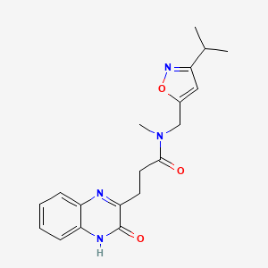 3-(3-hydroxyquinoxalin-2-yl)-N-[(3-isopropylisoxazol-5-yl)methyl]-N-methylpropanamide