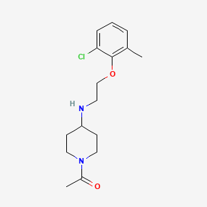 1-acetyl-N-[2-(2-chloro-6-methylphenoxy)ethyl]-4-piperidinamine trifluoroacetate