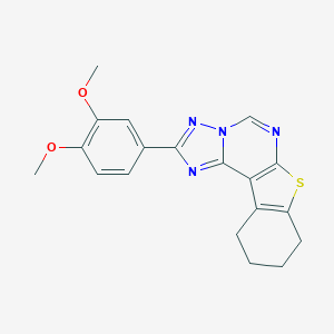 2-(3,4-Dimethoxyphenyl)-8,9,10,11-tetrahydro[1]benzothieno[3,2-e][1,2,4]triazolo[1,5-c]pyrimidine