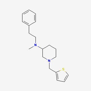 N-methyl-N-(2-phenylethyl)-1-(thiophen-2-ylmethyl)piperidin-3-amine