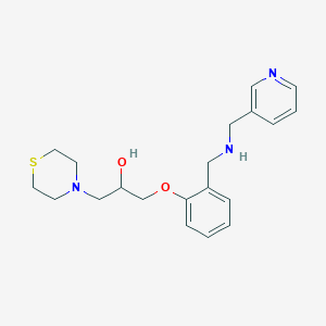 1-(2-{[(3-pyridinylmethyl)amino]methyl}phenoxy)-3-(4-thiomorpholinyl)-2-propanol