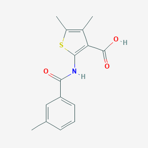 4,5-Dimethyl-2-[(3-methylbenzoyl)amino]-3-thiophenecarboxylic acid