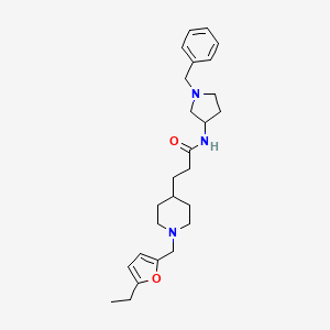 N-(1-benzyl-3-pyrrolidinyl)-3-{1-[(5-ethyl-2-furyl)methyl]-4-piperidinyl}propanamide