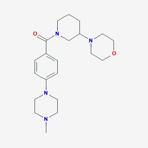 [4-(4-Methylpiperazin-1-yl)phenyl]-(3-morpholin-4-ylpiperidin-1-yl)methanone