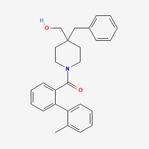 [4-Benzyl-4-(hydroxymethyl)piperidin-1-yl]-[2-(2-methylphenyl)phenyl]methanone