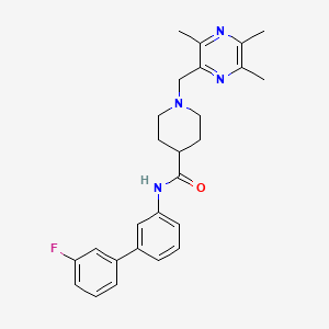 N-(3'-fluoro-3-biphenylyl)-1-[(3,5,6-trimethyl-2-pyrazinyl)methyl]-4-piperidinecarboxamide