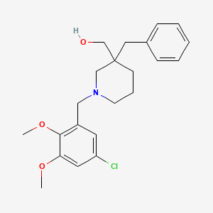 [3-Benzyl-1-[(5-chloro-2,3-dimethoxyphenyl)methyl]piperidin-3-yl]methanol