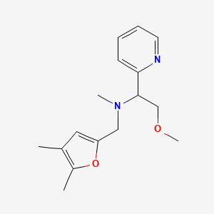 molecular formula C16H22N2O2 B3787377 N-[(4,5-dimethyl-2-furyl)methyl]-2-methoxy-N-methyl-1-pyridin-2-ylethanamine 