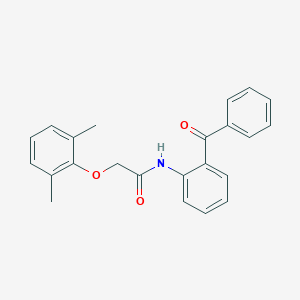 molecular formula C23H21NO3 B378739 N-(2-benzoylphenyl)-2-(2,6-dimethylphenoxy)acetamide 