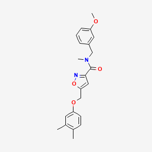 5-[(3,4-dimethylphenoxy)methyl]-N-[(3-methoxyphenyl)methyl]-N-methyl-1,2-oxazole-3-carboxamide