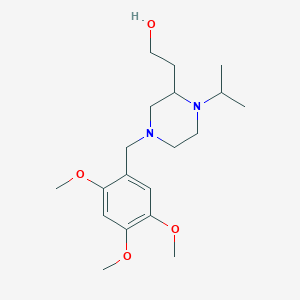 2-[1-isopropyl-4-(2,4,5-trimethoxybenzyl)-2-piperazinyl]ethanol