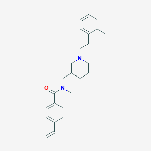 N-methyl-N-({1-[2-(2-methylphenyl)ethyl]-3-piperidinyl}methyl)-4-vinylbenzamide