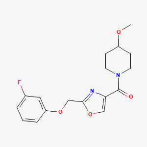 1-({2-[(3-fluorophenoxy)methyl]-1,3-oxazol-4-yl}carbonyl)-4-methoxypiperidine