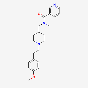 N-({1-[2-(4-methoxyphenyl)ethyl]-4-piperidinyl}methyl)-N-methylnicotinamide