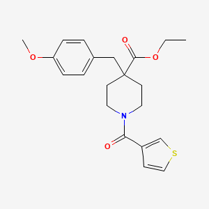 ethyl 4-(4-methoxybenzyl)-1-(3-thienylcarbonyl)-4-piperidinecarboxylate