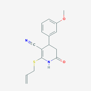 2-Allylsulfanyl-4-(3-methoxy-phenyl)-6-oxo-1,4,5,6-tetrahydro-pyridine-3-carbonitrile