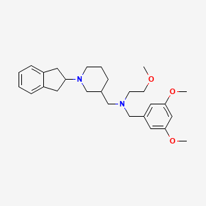 N-{[1-(2,3-dihydro-1H-inden-2-yl)-3-piperidinyl]methyl}-N-(3,5-dimethoxybenzyl)-2-methoxyethanamine