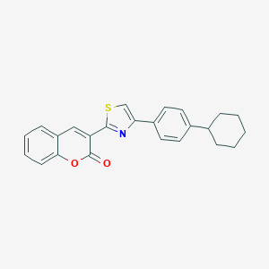 molecular formula C24H21NO2S B378755 3-(4-(4-cyclohexylphenyl)thiazol-2-yl)-2H-chromen-2-one CAS No. 330557-82-9