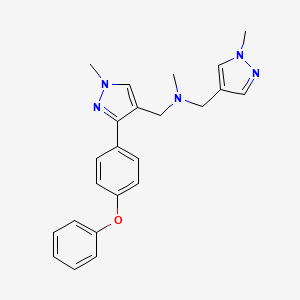 N-methyl-1-[1-methyl-3-(4-phenoxyphenyl)-1H-pyrazol-4-yl]-N-[(1-methyl-1H-pyrazol-4-yl)methyl]methanamine