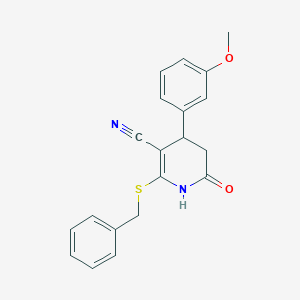 2-(Benzylsulfanyl)-4-(3-methoxyphenyl)-6-oxo-1,4,5,6-tetrahydro-3-pyridinecarbonitrile