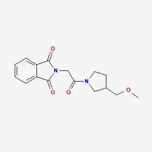 molecular formula C16H18N2O4 B3787577 2-{2-[3-(methoxymethyl)-1-pyrrolidinyl]-2-oxoethyl}-1H-isoindole-1,3(2H)-dione 