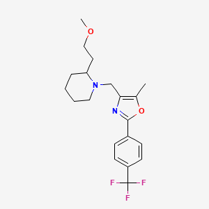 2-(2-methoxyethyl)-1-({5-methyl-2-[4-(trifluoromethyl)phenyl]-1,3-oxazol-4-yl}methyl)piperidine