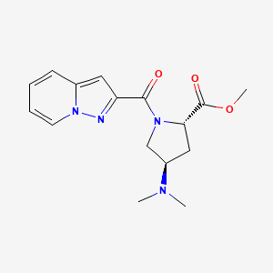 methyl (2S,4R)-4-(dimethylamino)-1-(pyrazolo[1,5-a]pyridin-2-ylcarbonyl)pyrrolidine-2-carboxylate