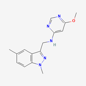 N-[(1,5-dimethyl-1H-indazol-3-yl)methyl]-6-methoxypyrimidin-4-amine