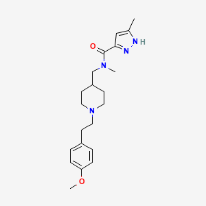 N-({1-[2-(4-methoxyphenyl)ethyl]-4-piperidinyl}methyl)-N,5-dimethyl-1H-pyrazole-3-carboxamide