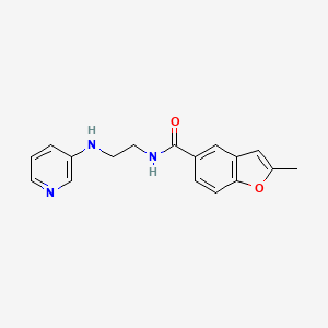 2-methyl-N-[2-(pyridin-3-ylamino)ethyl]-1-benzofuran-5-carboxamide