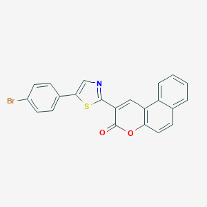 2-[5-(4-bromophenyl)-1,3-thiazol-2-yl]-3H-benzo[f]chromen-3-one