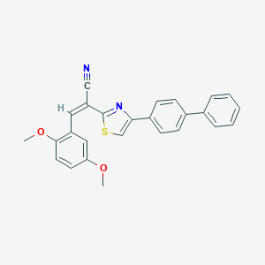2-(4-Biphenyl-4-yl-thiazol-2-yl)-3-(2,5-dimethoxy-phenyl)-acrylonitrile