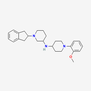 1-(2,3-dihydro-1H-inden-2-yl)-N-[1-(2-methoxyphenyl)piperidin-4-yl]piperidin-3-amine