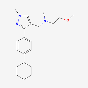 N-{[3-(4-cyclohexylphenyl)-1-methyl-1H-pyrazol-4-yl]methyl}-2-methoxy-N-methylethanamine