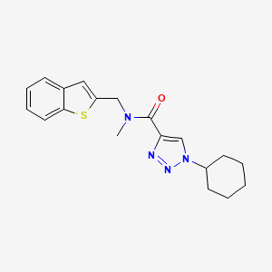 N-(1-benzothiophen-2-ylmethyl)-1-cyclohexyl-N-methyltriazole-4-carboxamide