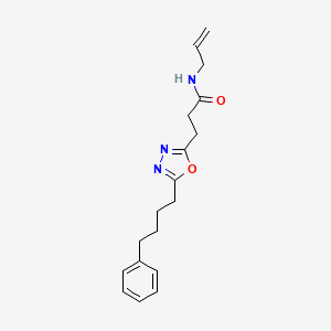 N-allyl-3-[5-(4-phenylbutyl)-1,3,4-oxadiazol-2-yl]propanamide